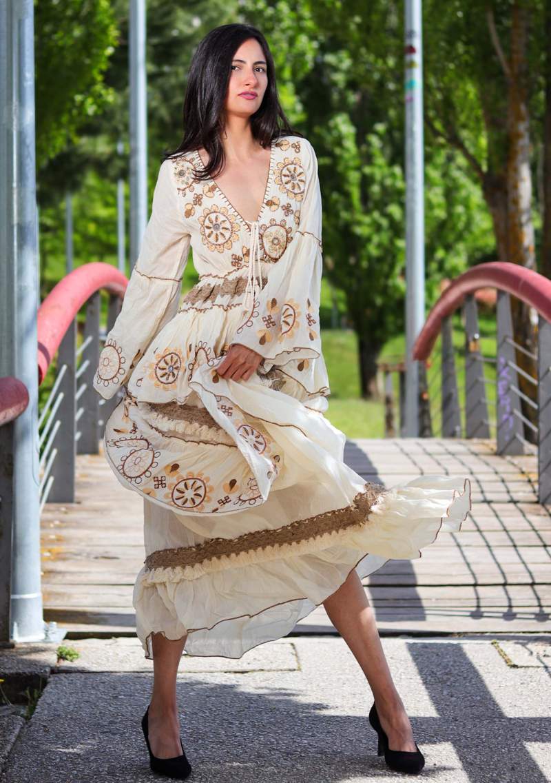 JASRA LONG DRESS (White)