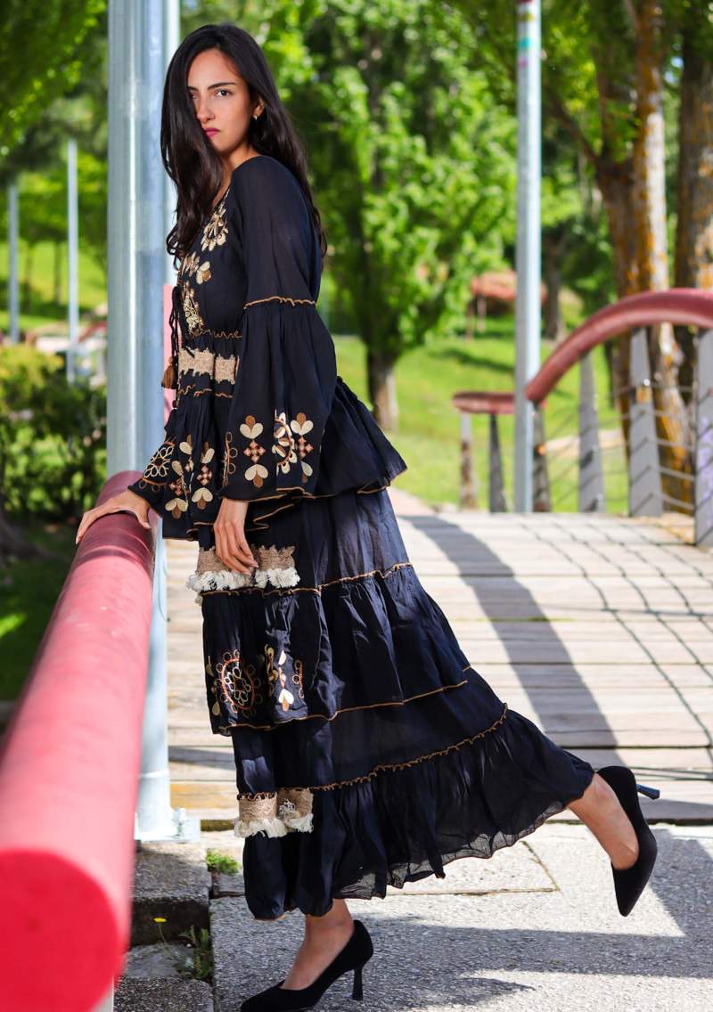 JASRA LONG DRESS (Black)