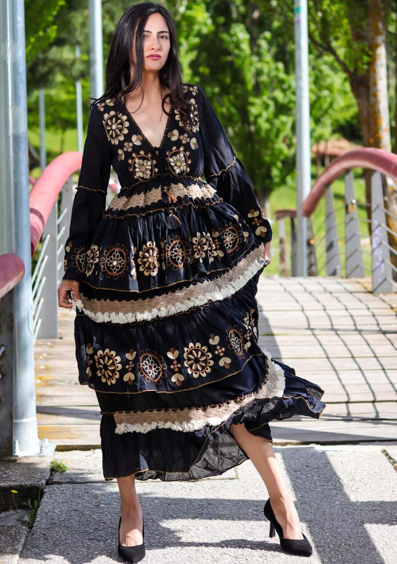 JASRA LONG DRESS (Black)