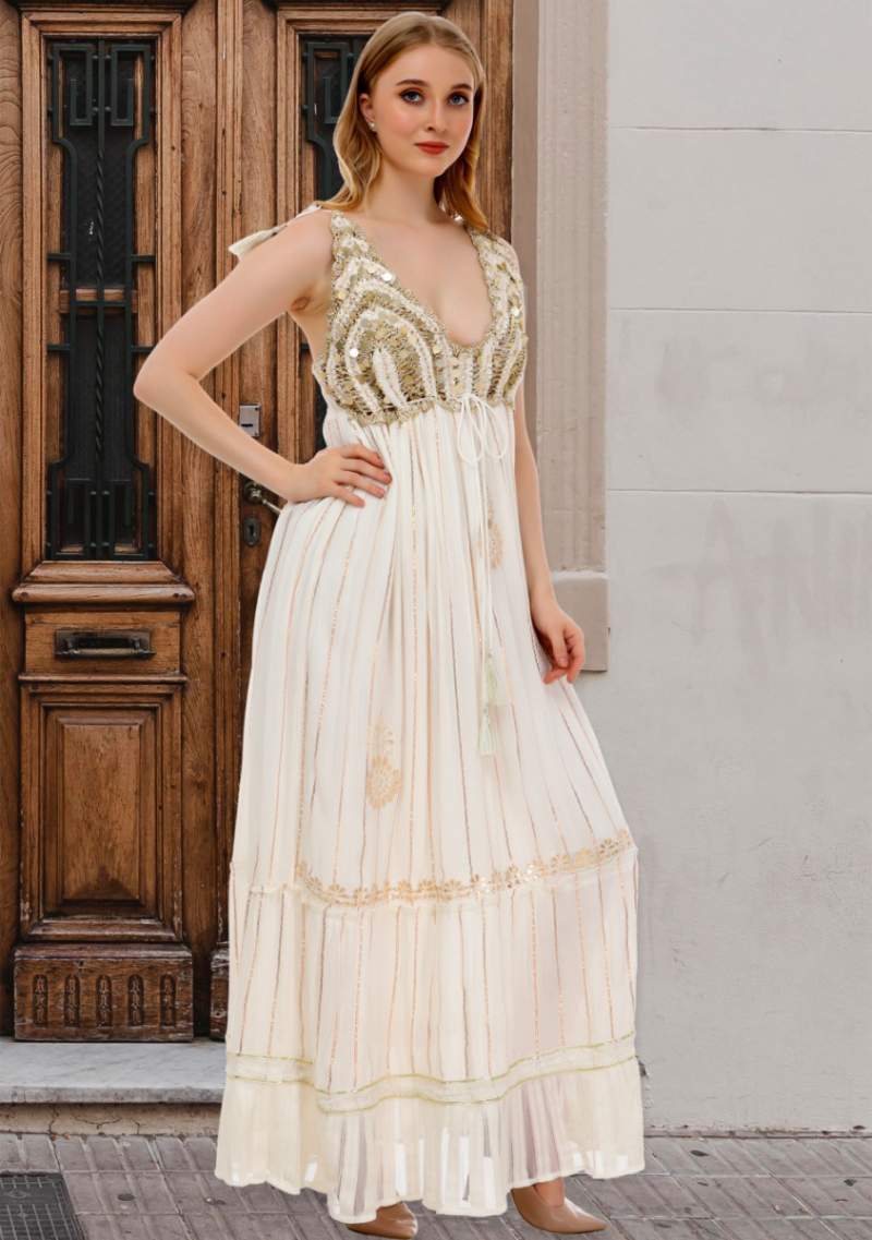 SEVDA LONG STRAP DRESS